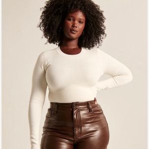 NWT A&F Long sleeve sweater corset bodysuit